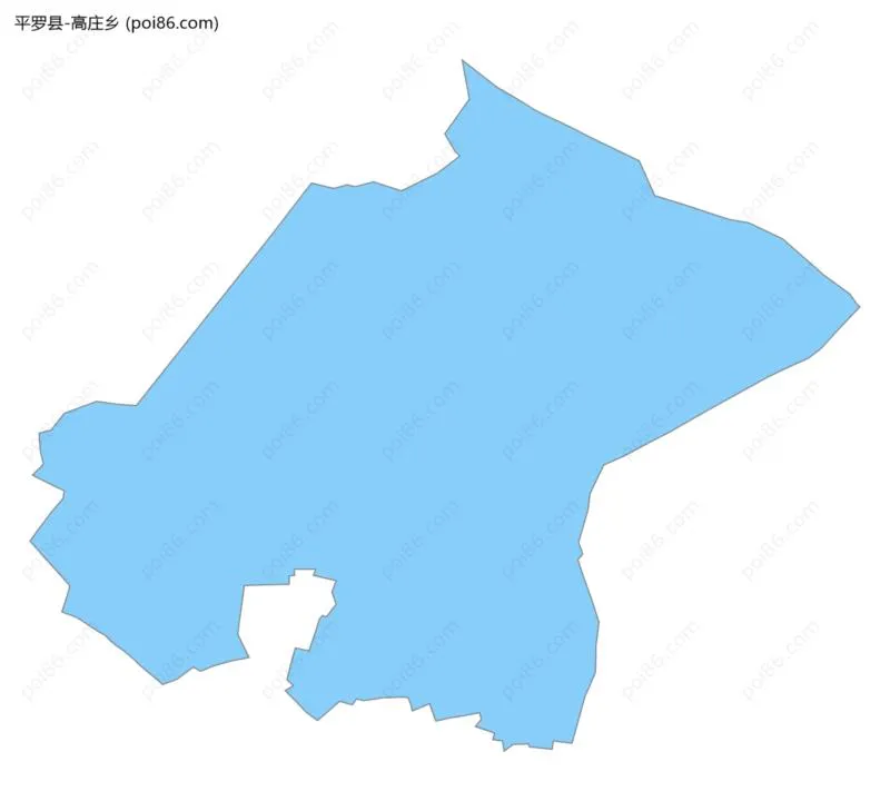 高庄乡边界地图