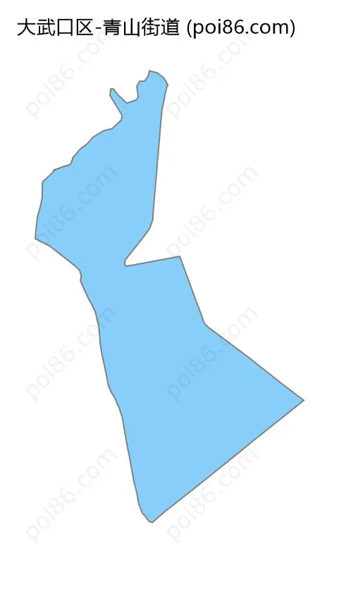 青山街道边界地图