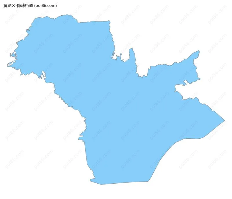 隐珠街道边界地图