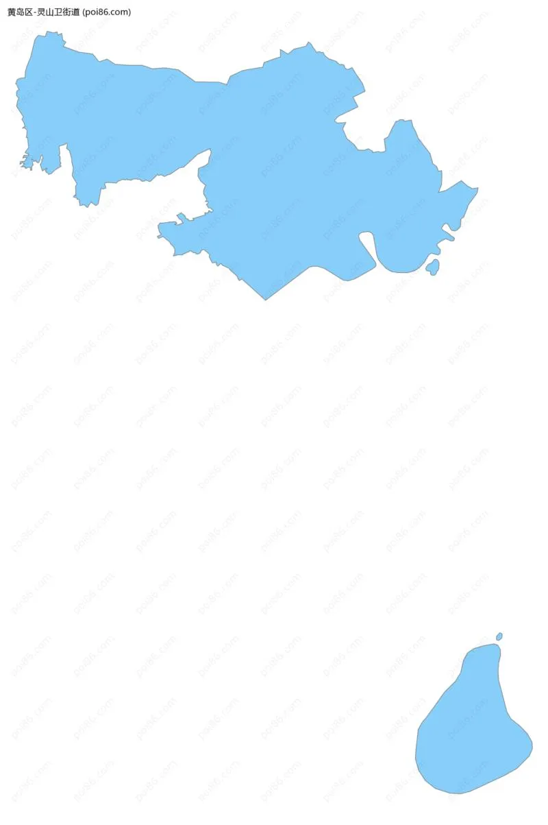 灵山卫街道边界地图