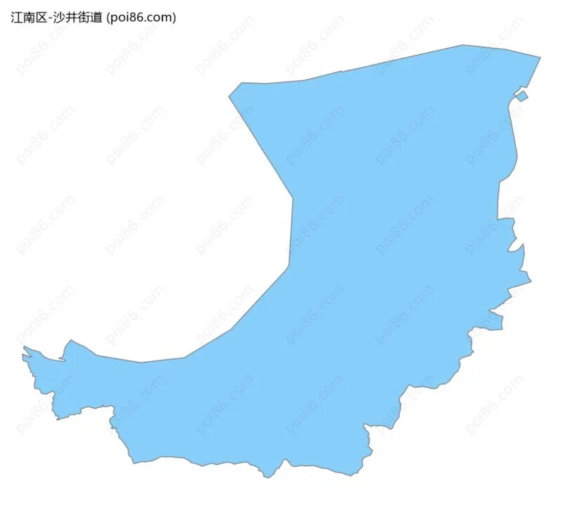 沙井街道边界地图