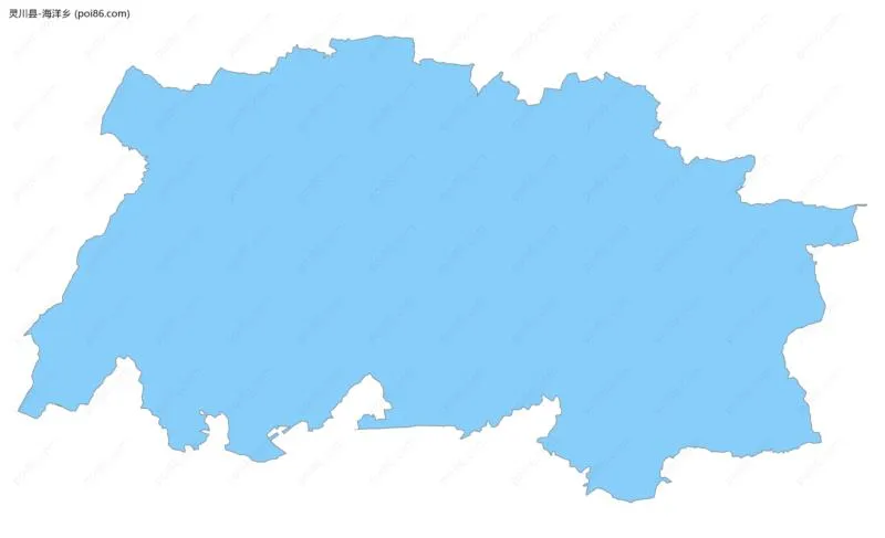 海洋乡边界地图