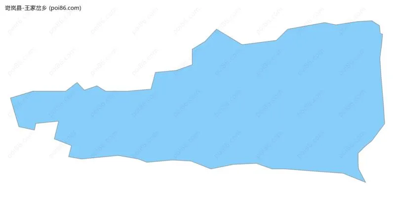 王家岔乡边界地图