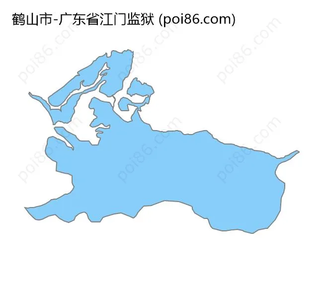 广东省江门监狱边界地图
