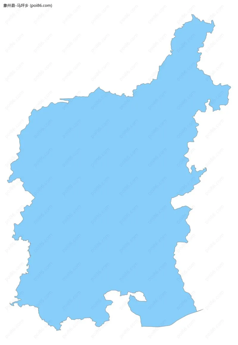 马坪乡边界地图