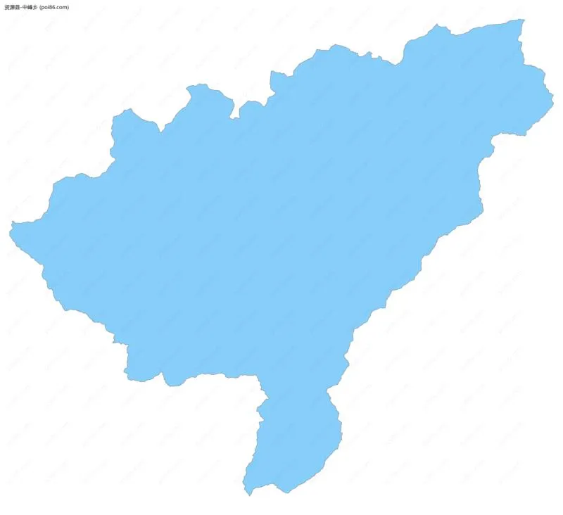 中峰乡边界地图