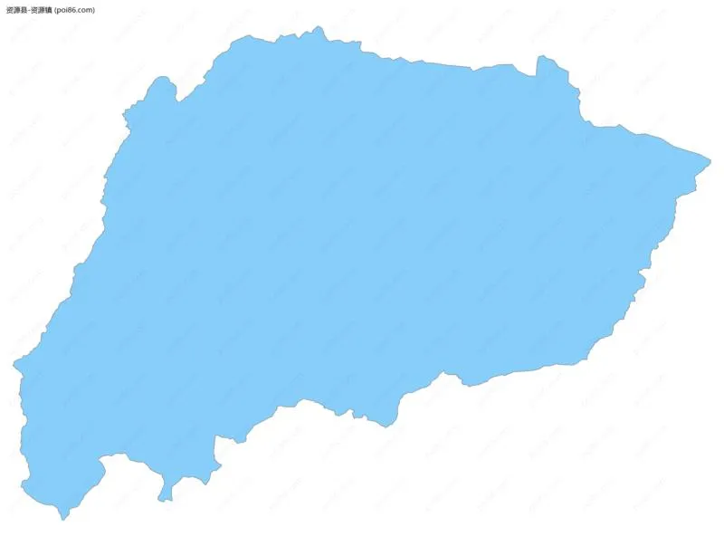 资源镇边界地图