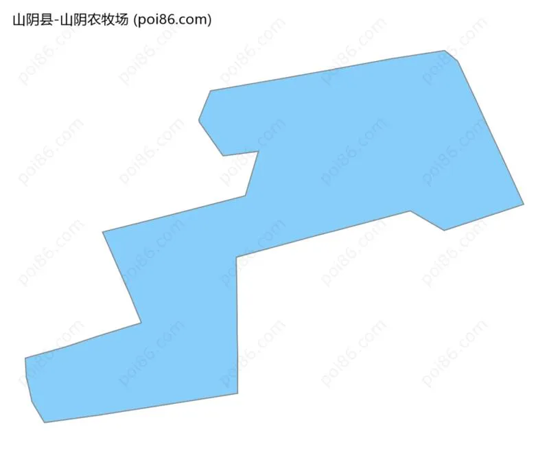 山阴农牧场边界地图