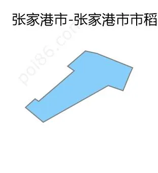 张家港市市稻麦良种场边界地图