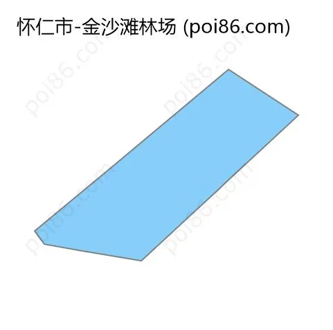 金沙滩林场边界地图