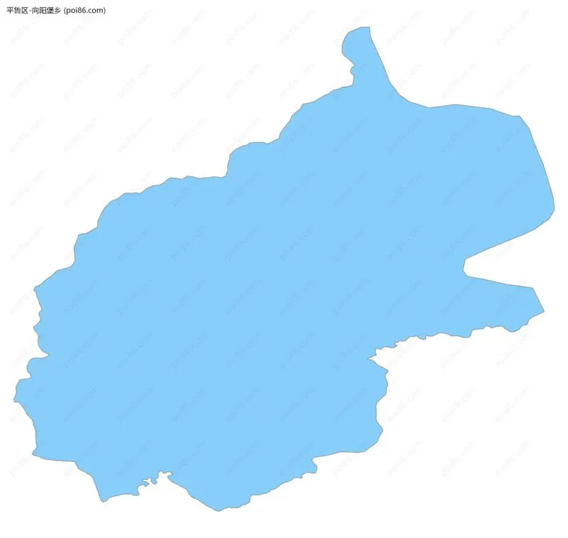 向阳堡乡边界地图