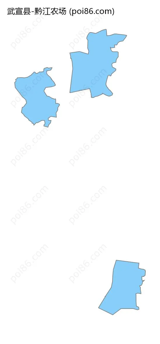 黔江农场边界地图