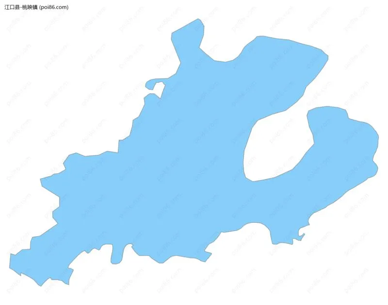 桃映镇边界地图