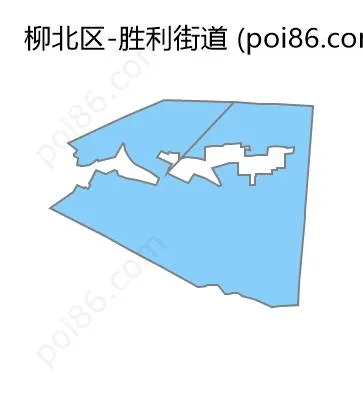 胜利街道边界地图