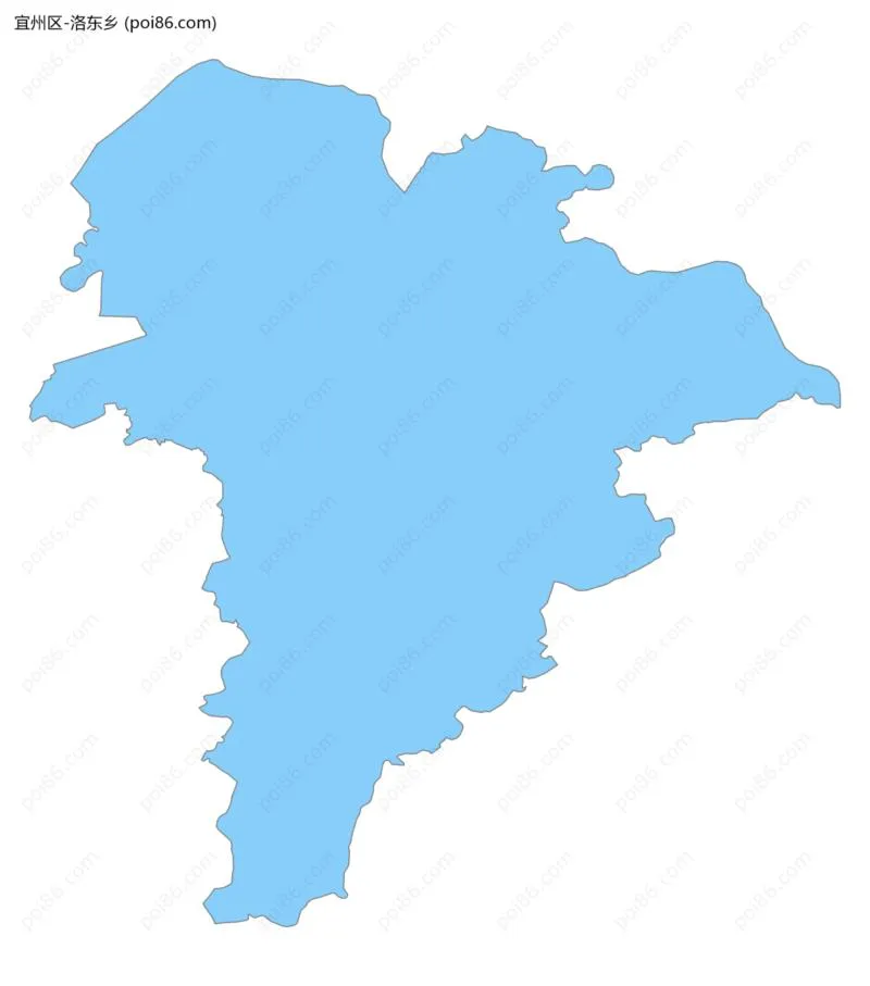 洛东乡边界地图