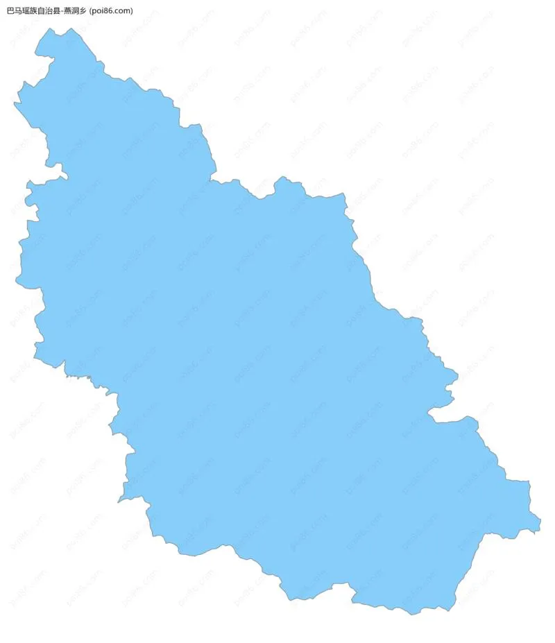 燕洞乡边界地图