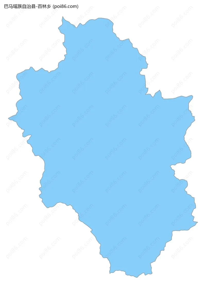 百林乡边界地图