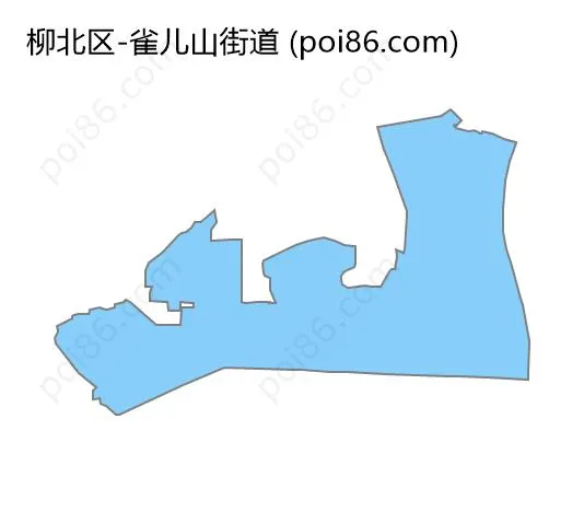 雀儿山街道边界地图