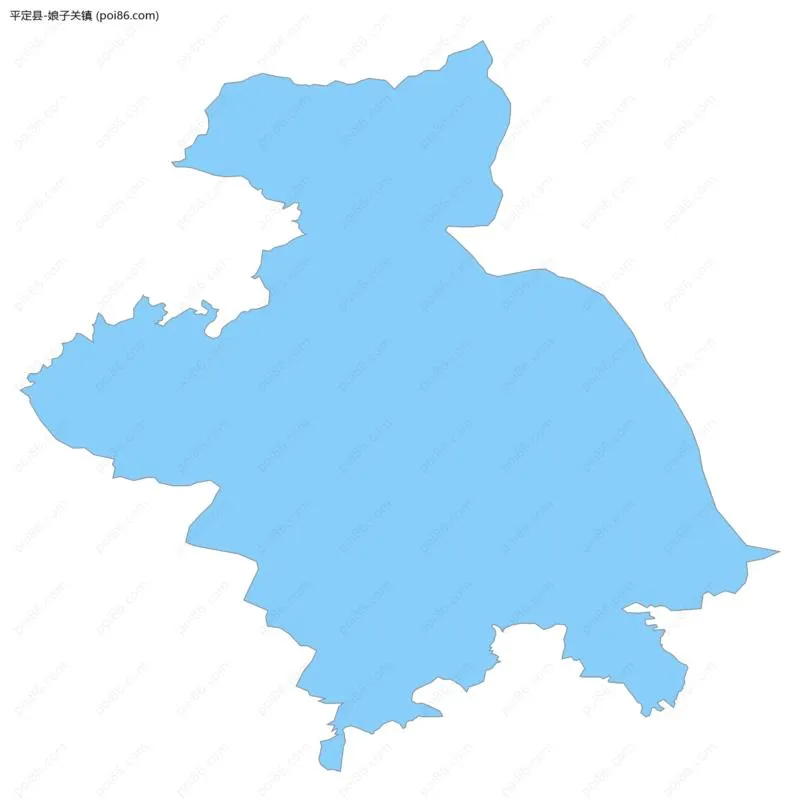 娘子关镇边界地图