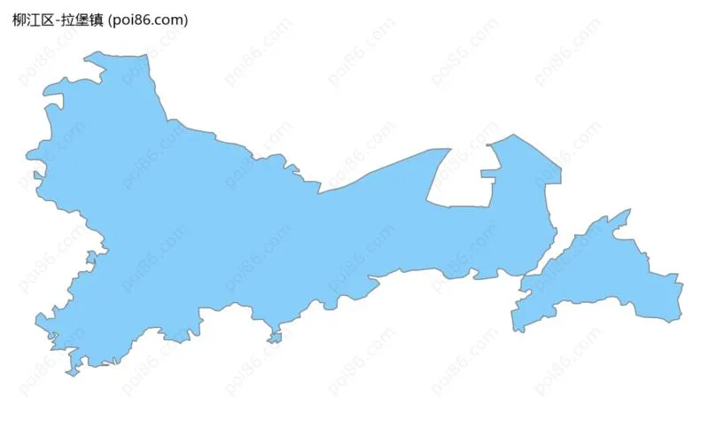 拉堡镇边界地图