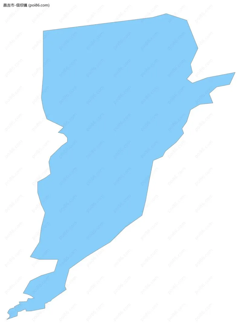 佃坝镇边界地图