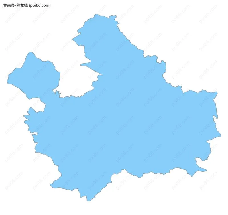 程龙镇边界地图