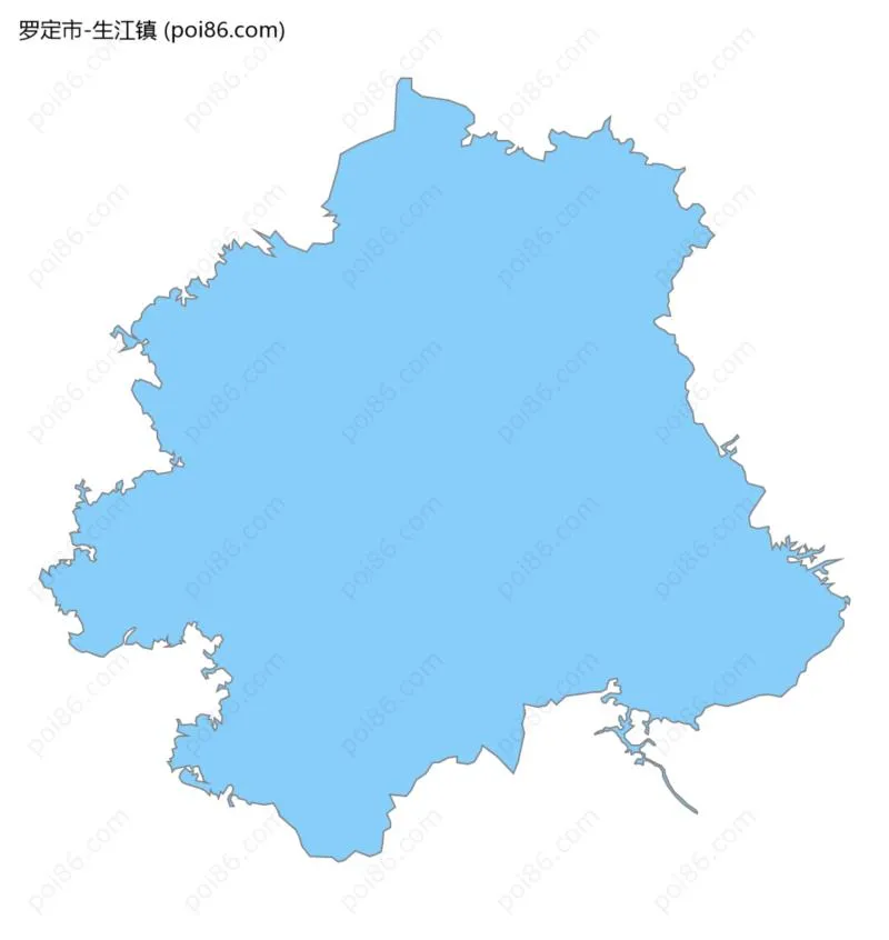 生江镇边界地图