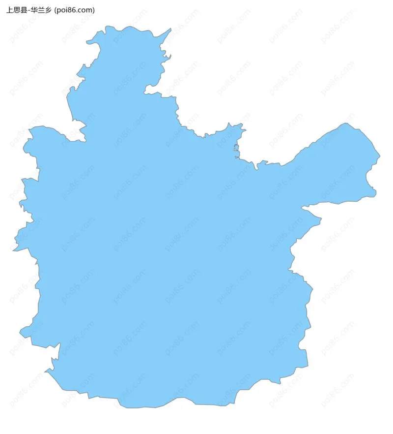 华兰乡边界地图