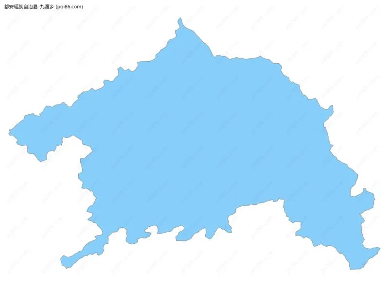 九渡乡边界地图