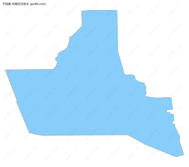 托格日尕孜乡边界地图