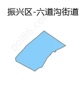 六道沟街道边界地图