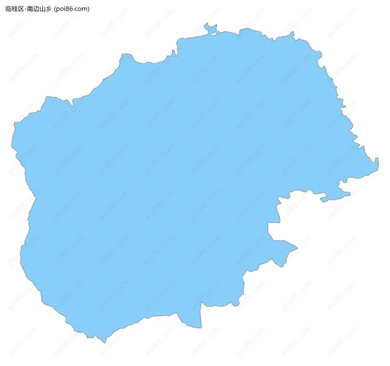 南边山乡边界地图