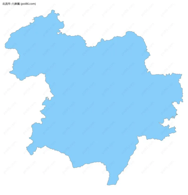 六麻镇边界地图