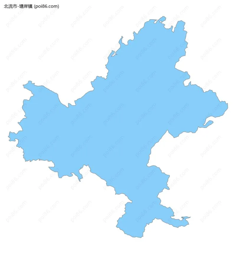 塘岸镇边界地图