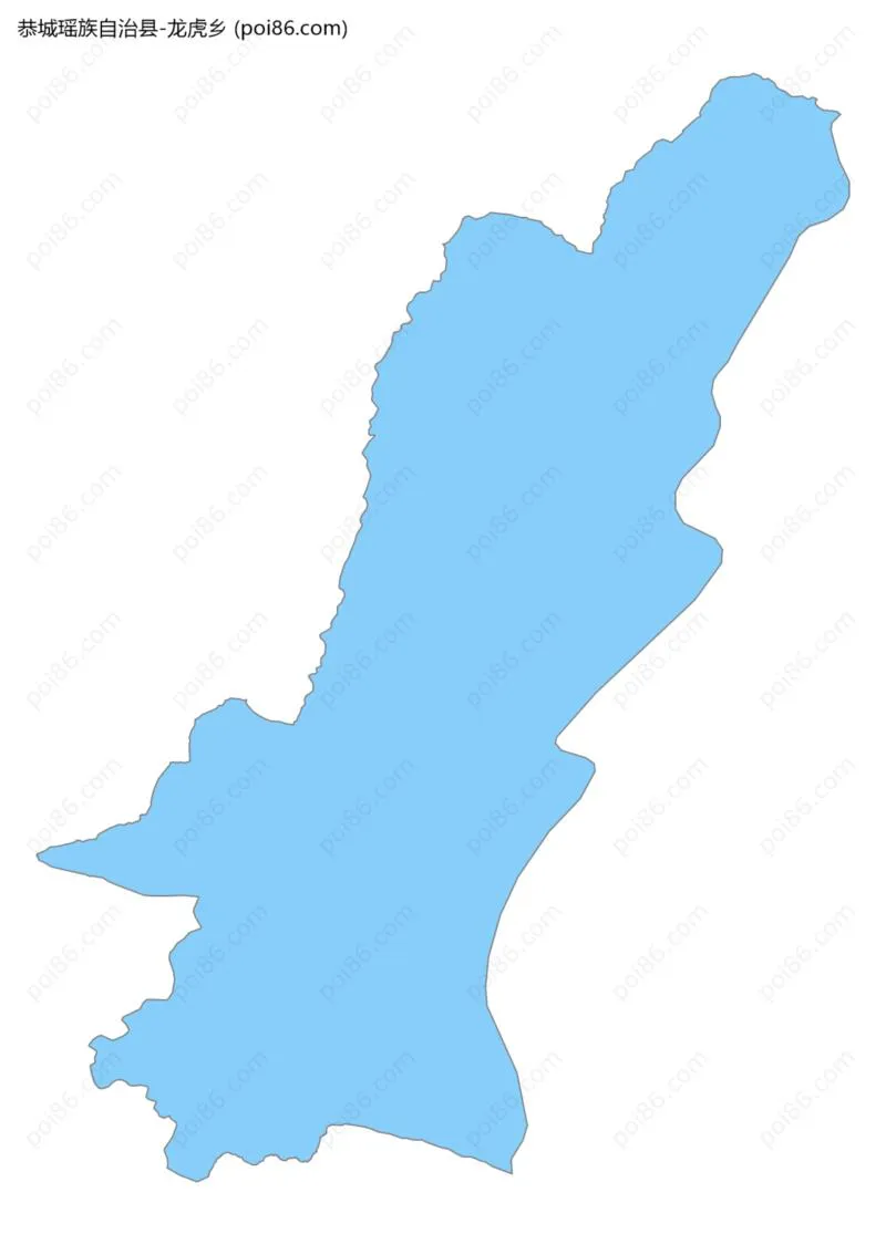 龙虎乡边界地图