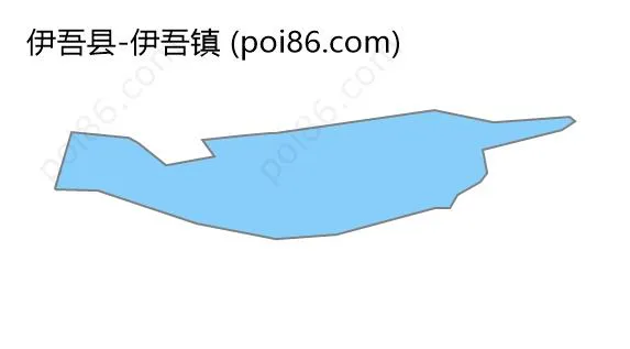 伊吾镇边界地图