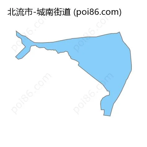 城南街道边界地图