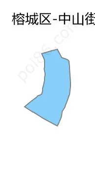 中山街道边界地图