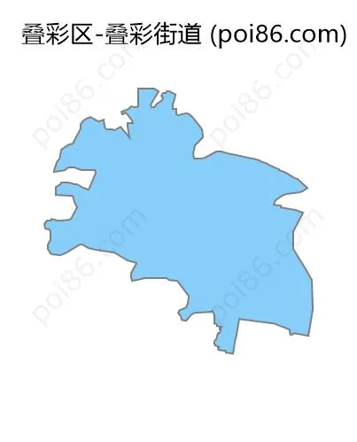 叠彩街道边界地图