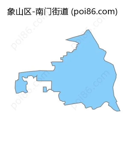 南门街道边界地图