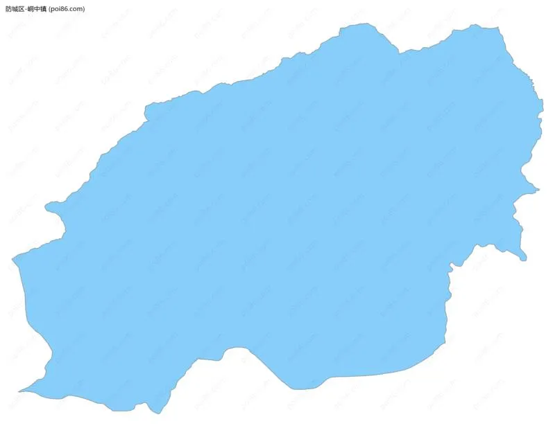 峒中镇边界地图