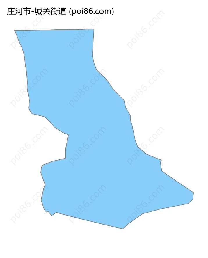 城关街道边界地图