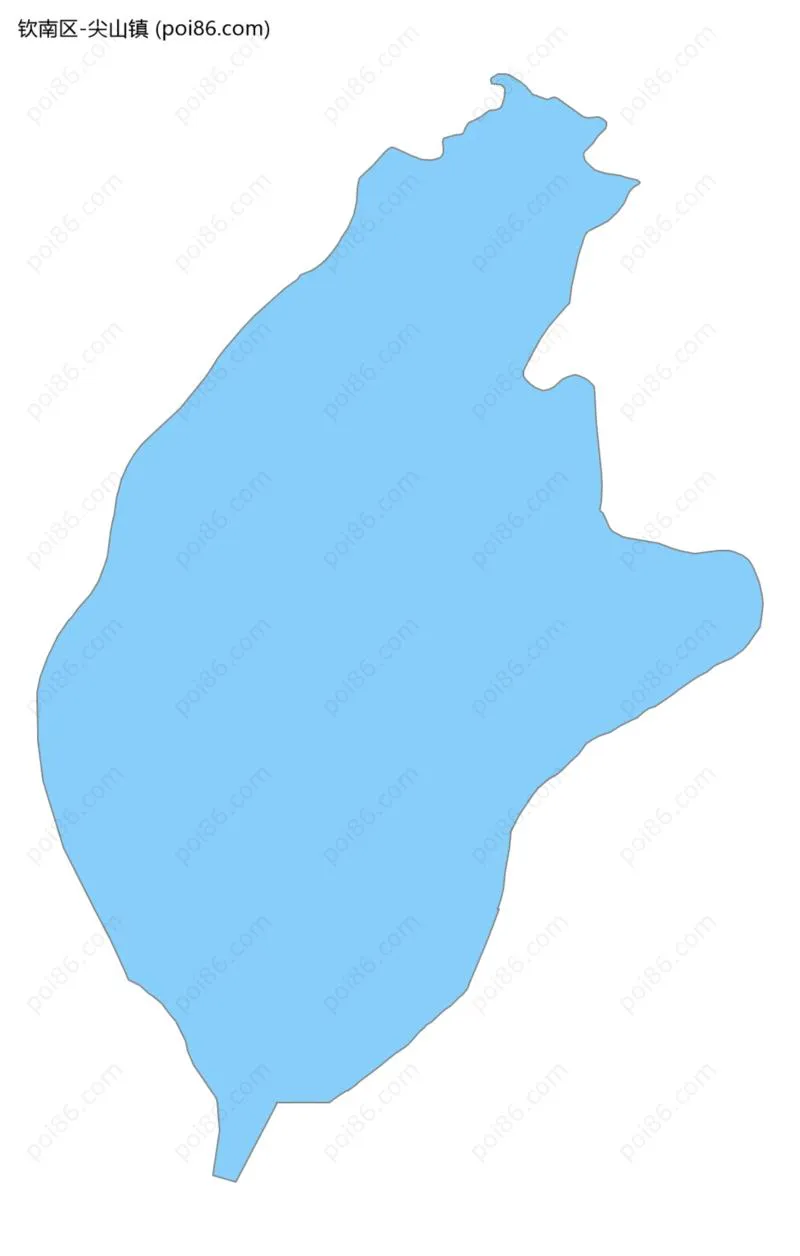 尖山镇边界地图