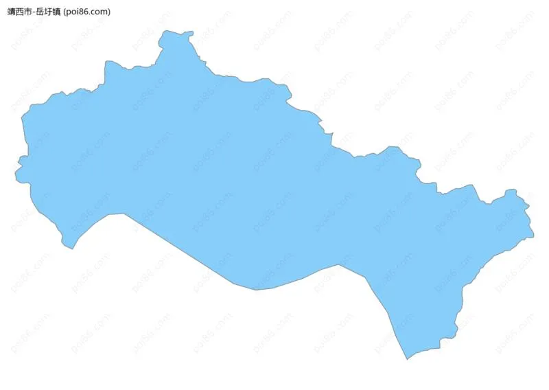 岳圩镇边界地图