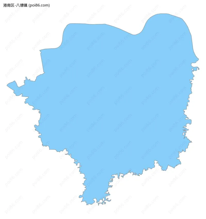 八塘镇边界地图