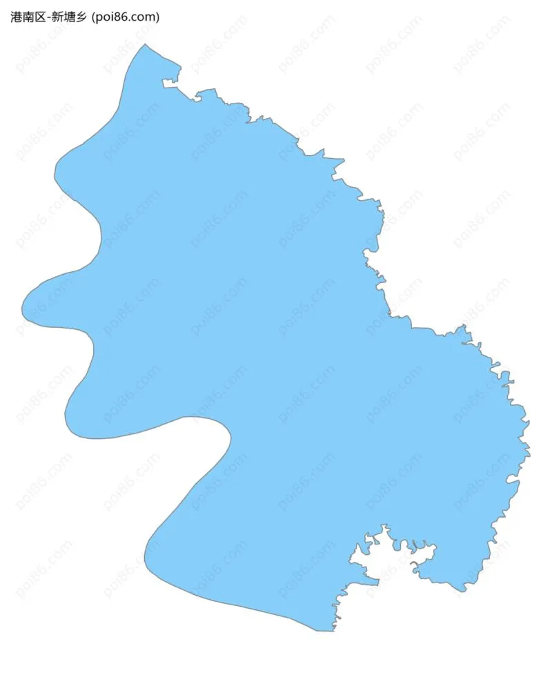 新塘乡边界地图