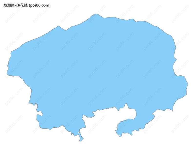 莲花镇边界地图