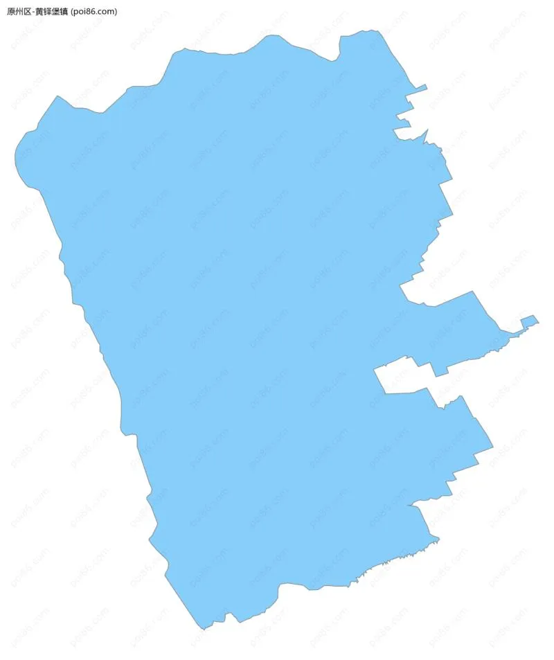 黄铎堡镇边界地图