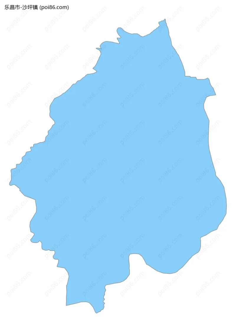 沙坪镇边界地图