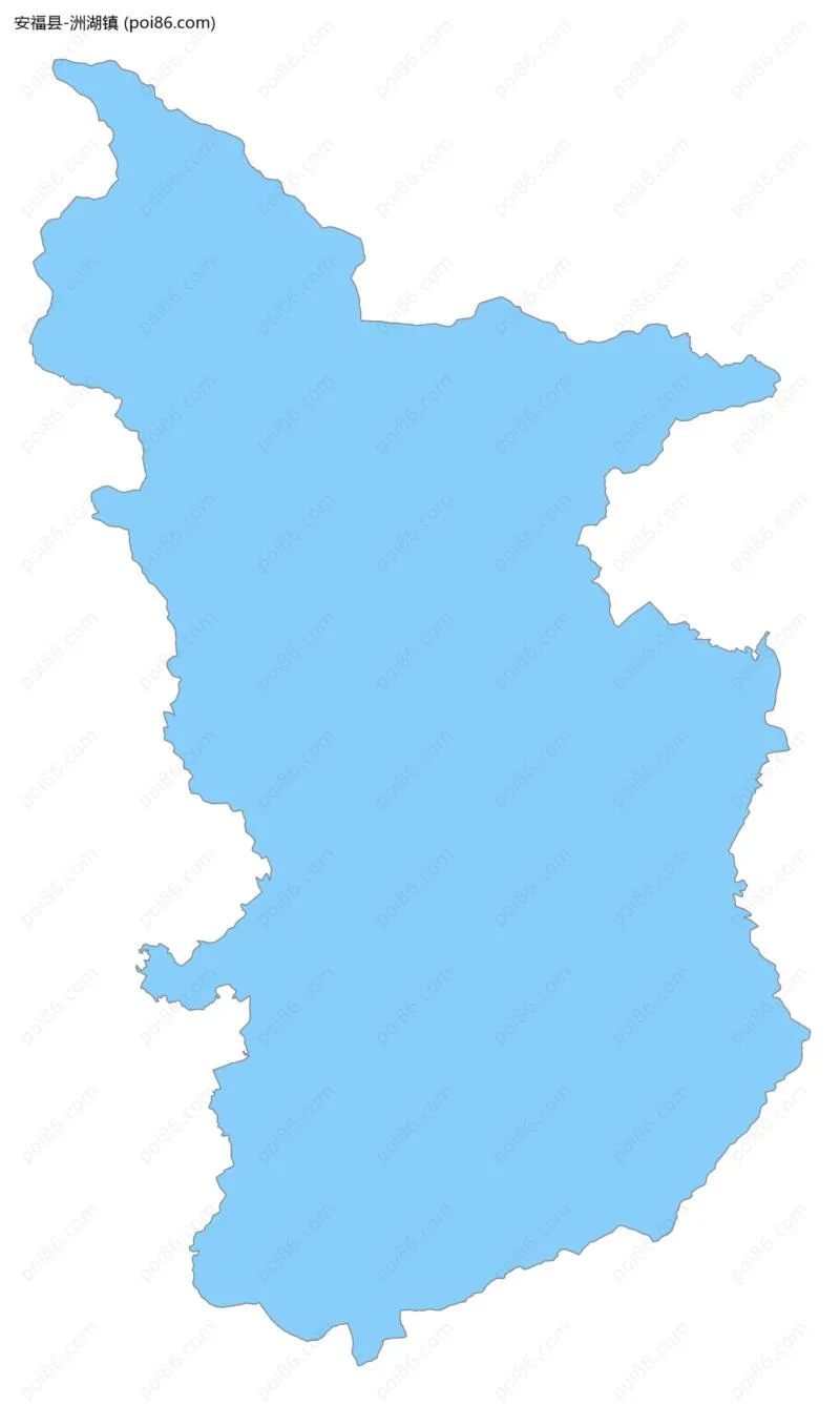 洲湖镇边界地图